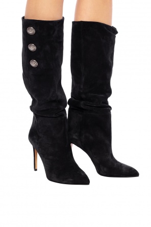 Stiletto-heeled suede boots, zdjęcie 2 Stiletto-heeled suede boots od Balmain
